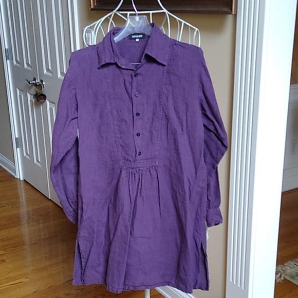Eskandar 100% Linen Tunic Top